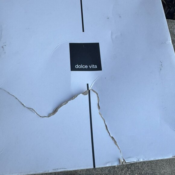 Dolce Vita Caster H20 Waterproof Leather Boots Chunky Heel Booties Size 8 - Picture 8 of 8